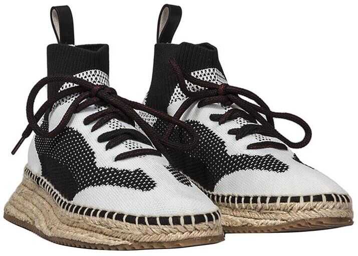 Tenis Alexander Wang Black And White Dakota Sneakers White