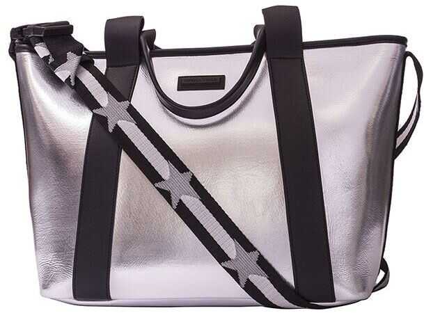 Geanta femei KENDALL + KYLIE Silver Jazz Shopping Bag Silver