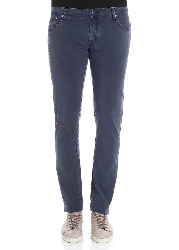 Blug Jacob Cohen Blue 5 Pocket Jeans Blue