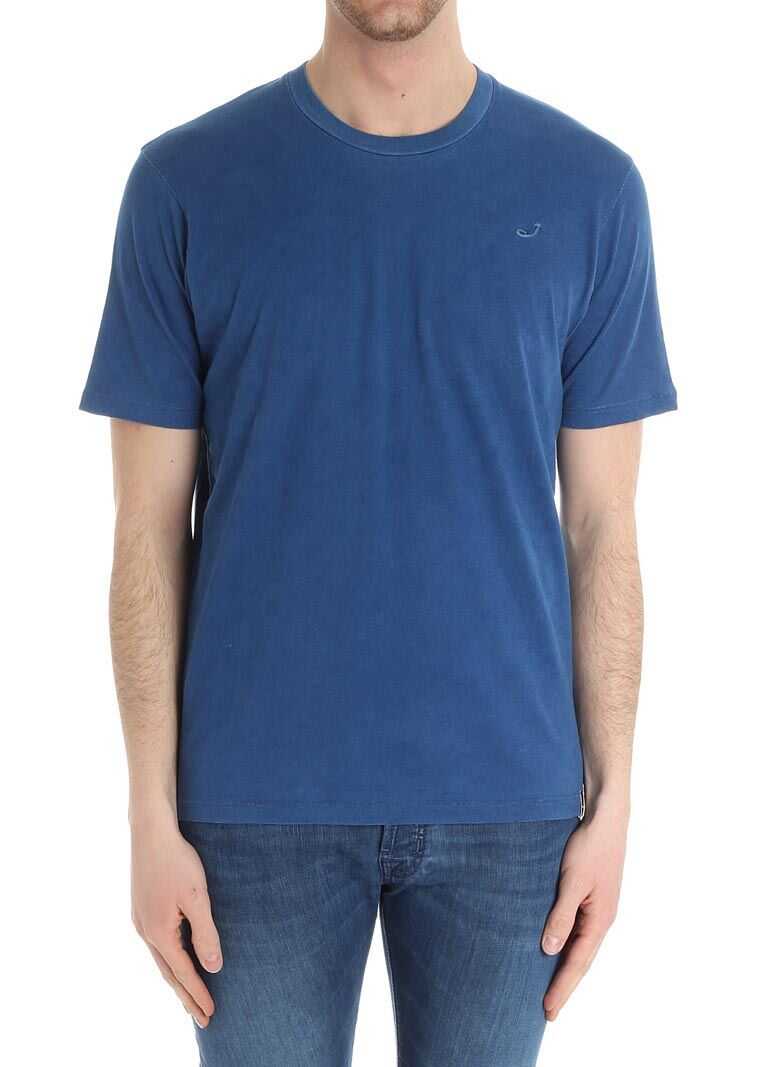 Tricou Jacob Cohen Blue T-Shirt With Logo Blue