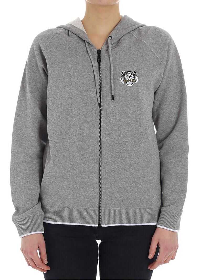 Bluza Kenzo Gray Sweatshirt With Logo Gray