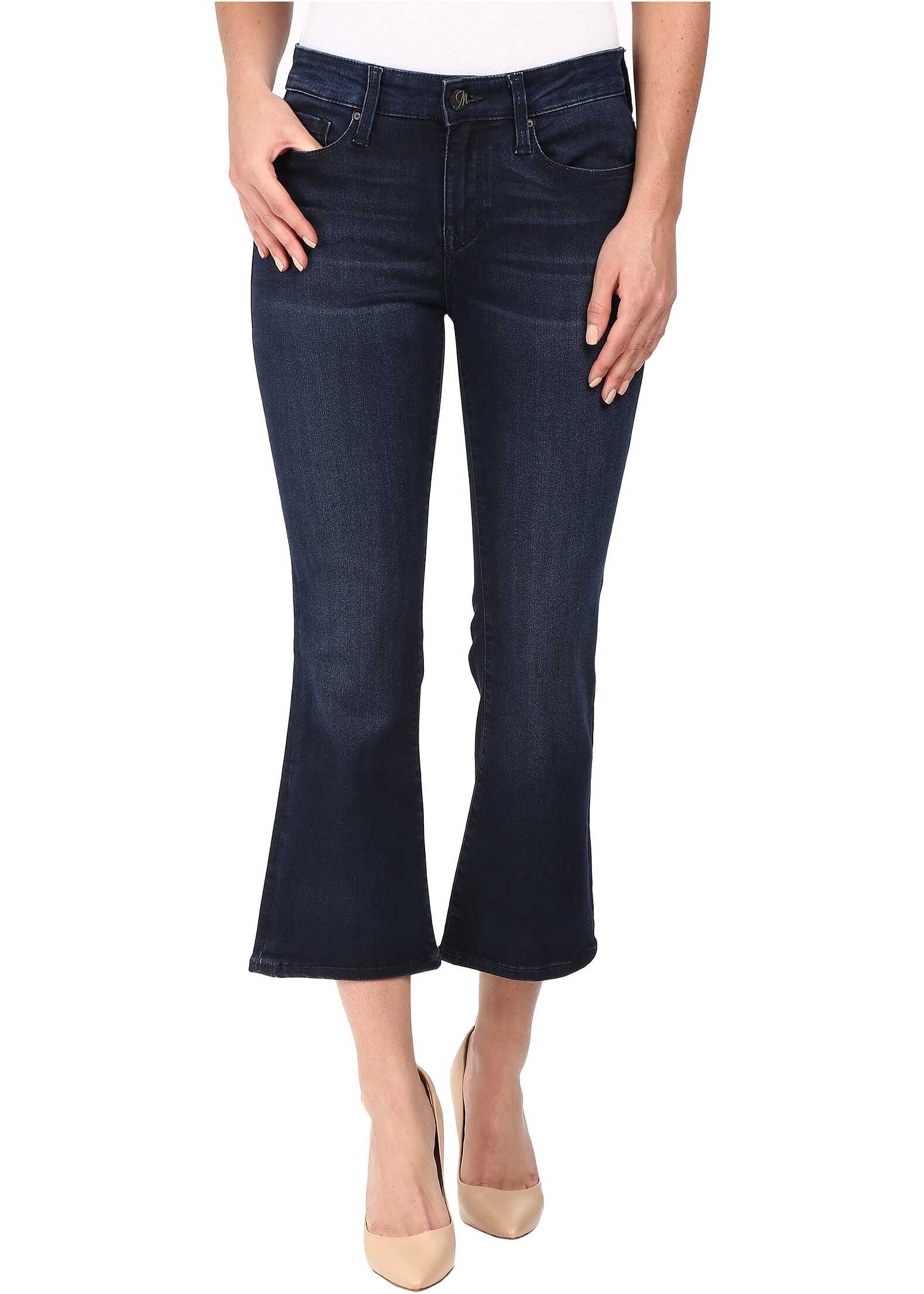 Blug Mavi Jeans Annika Crop Flare in Ink Tribeca* Ink Tribeca