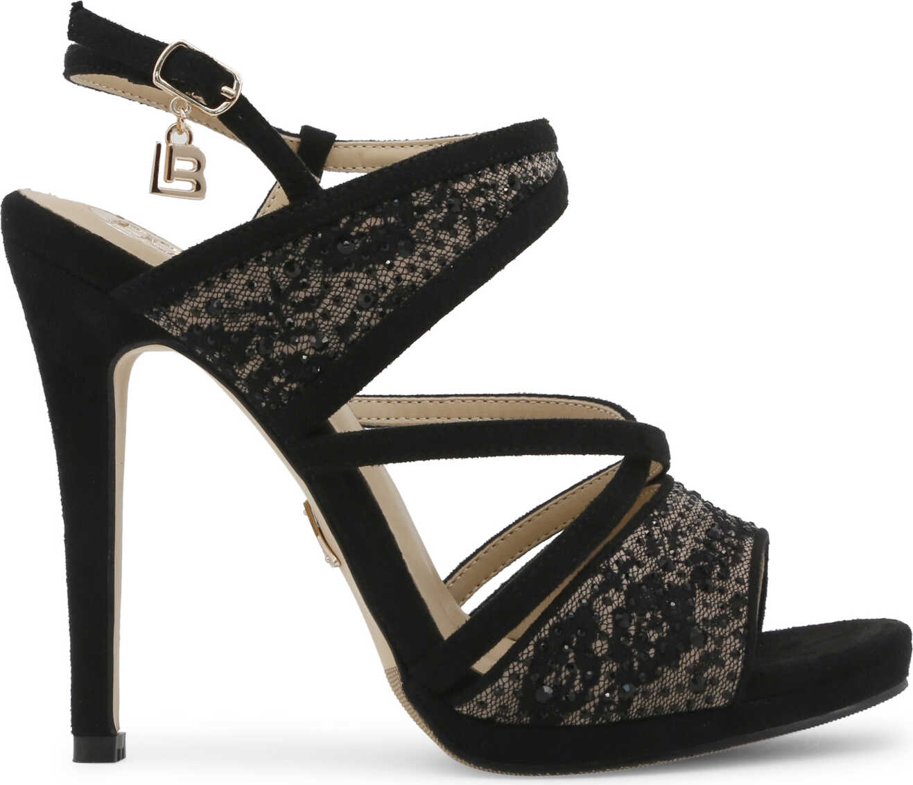 Sandala Laura Biagiotti 635_Cloth Black