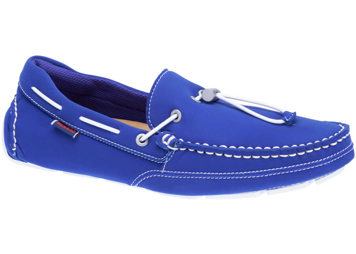 Mocasin Sebago Kedge Tie Man's Blue Shoes Dk Blue Neopren