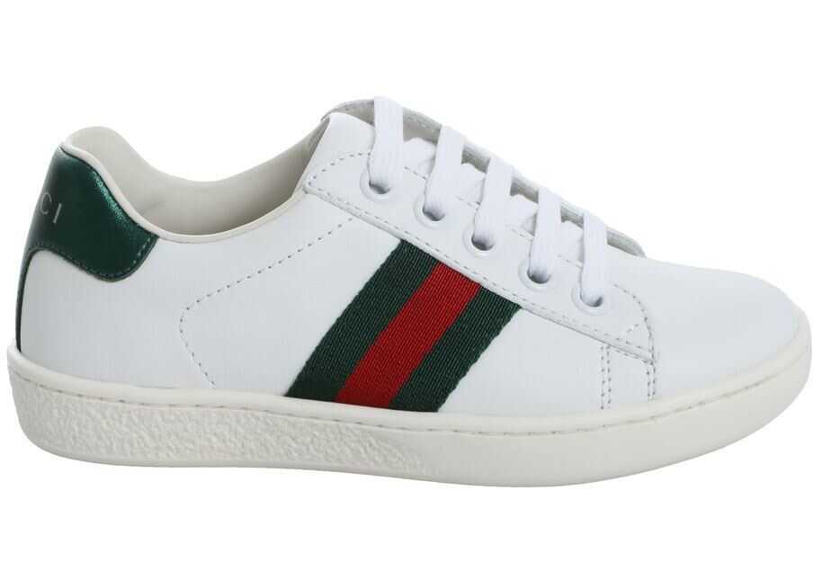 Tenis Gucci White Leather Sneakers White