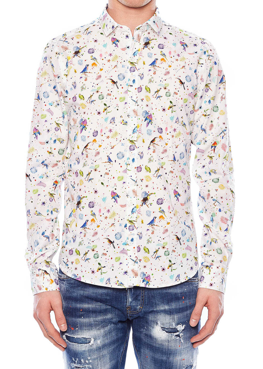 Camasa himons Printed shirt White