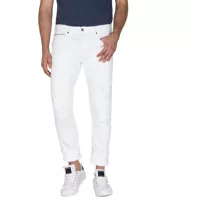Blugi Men's White Straight Fit Jeans Barbati
