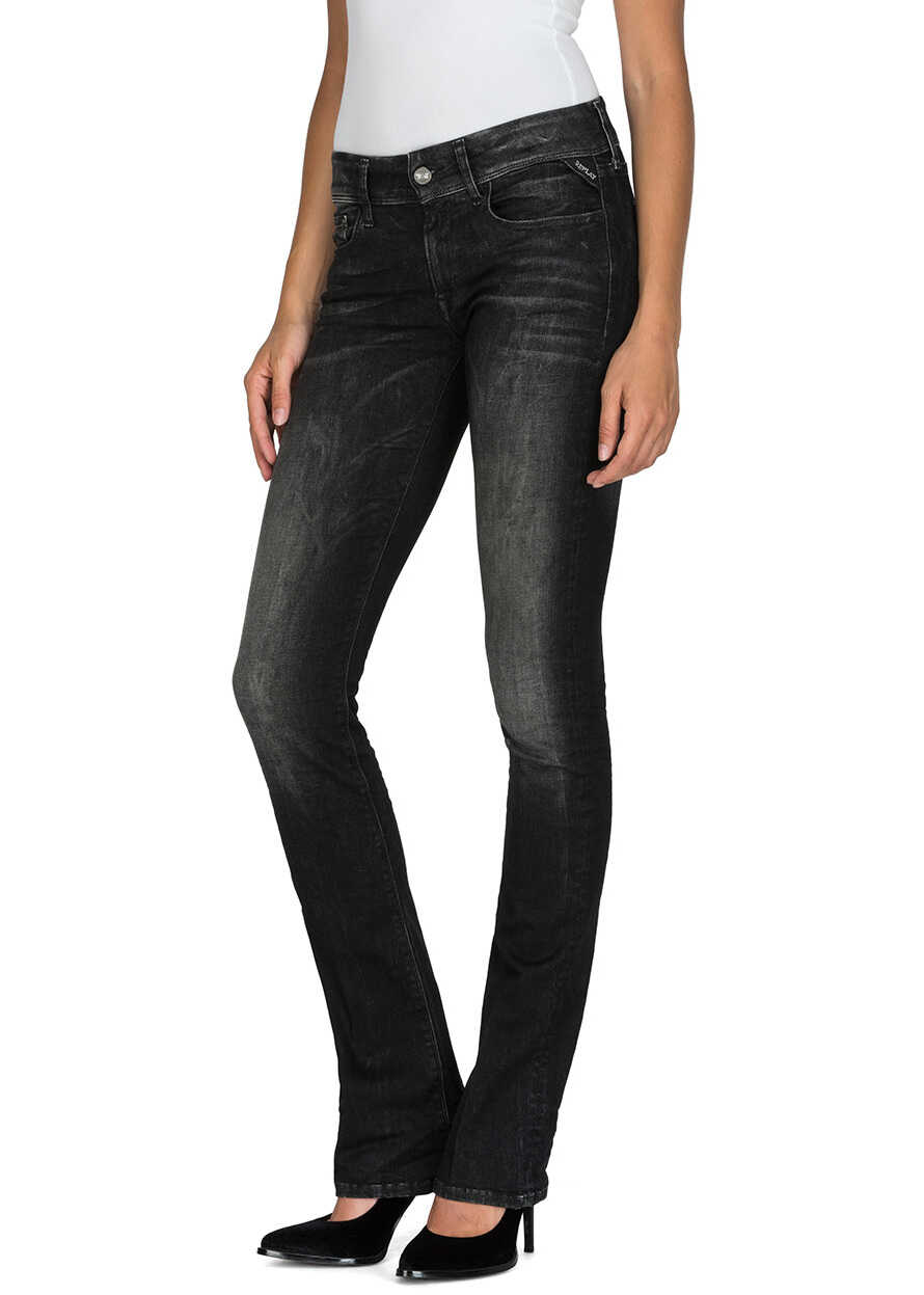 Blug Replay 10 Oz White Weft Black Power Str Women's Denim N/A