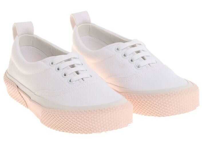 Tenis Céline White Fabric Sneakers White
