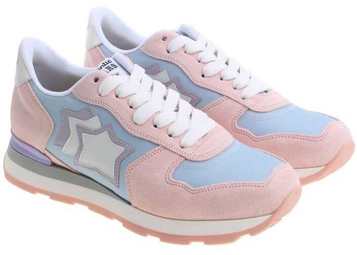 Tenis Atlantic Stars Light-Blue And Pink Vega Sneakers Pink