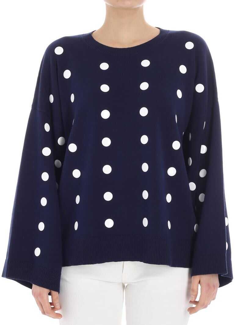 Pulover Michael Kors Blue Oversize Sweater Blue