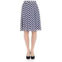 Fuste Blue And White Striped Skirt Femei
