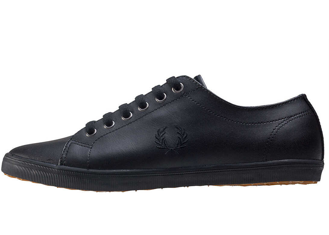 Tenis Fred Perry Kingston Unisex Trainers In Black Black Black