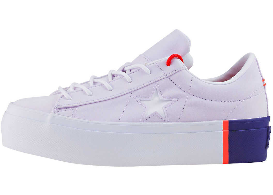 Tenis Converse One Star Platform Ox Trainers In Light Pink Pink
