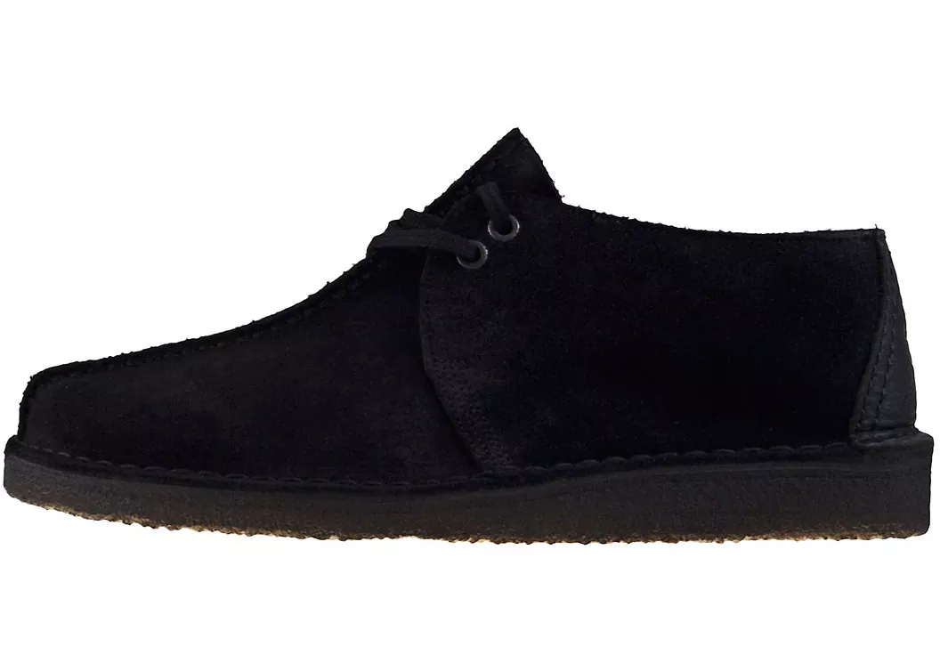 Pantof Clarks Desert Trek Shoes In Black Black
