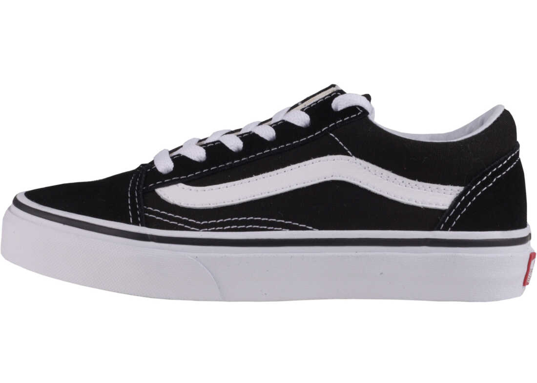 Tenis Vans Old Skool Kids Trainers In Black White Black