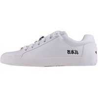 Tenisi & Adidasi ASH Nirvana Nappa Calf Trainers In White Black