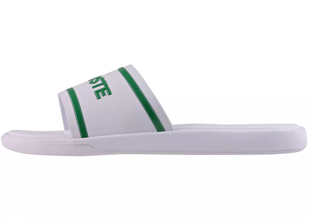 Slap Lacoste L.30 Slide 118 2 Slide In White Green White