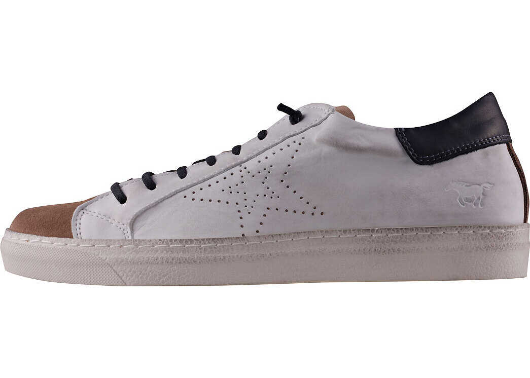 Mustang Sporty Casual Lace-Up Trainers In Brown White Brown
