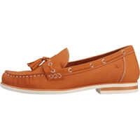 Mocasini Laceless Tassel Loafer Orange Moccasins In Tan Femei