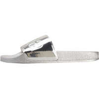 Slapi 1908 Metallic Slide In Grey Silver Femei