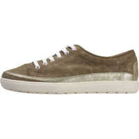 Tenisi & Adidasi Lace-Up Iridescent Low Top Trainers In Khaki Femei