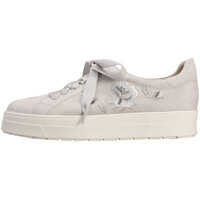 Tenisi & Adidasi Embroidered Platform Low Top Trainers In Light Grey Femei