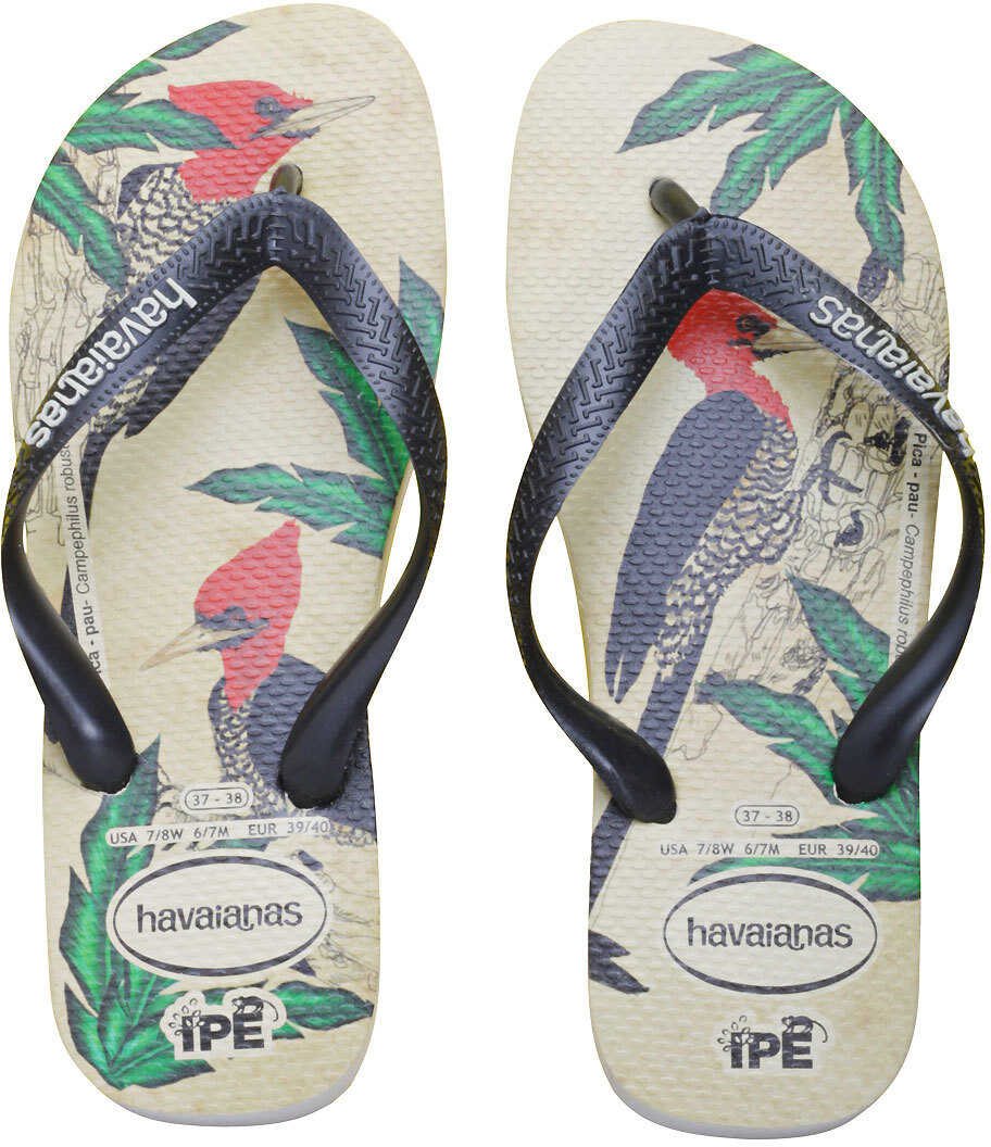 Slap Havaianas Ipe Flip Flops In Beige Black Beige