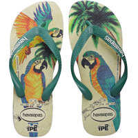 Slapi Ipe Flip Flops In Beige Green Femei