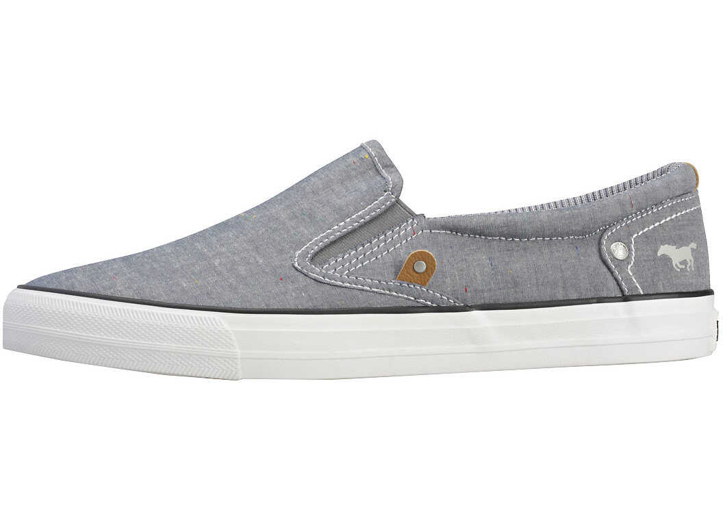 Mustang Casual Laceless Low Slip On In Blue Blue