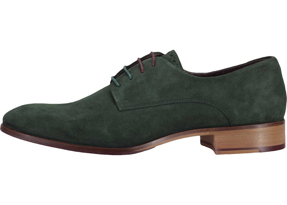 Pantof London Brogues Wister Derby Shoes In Green Green