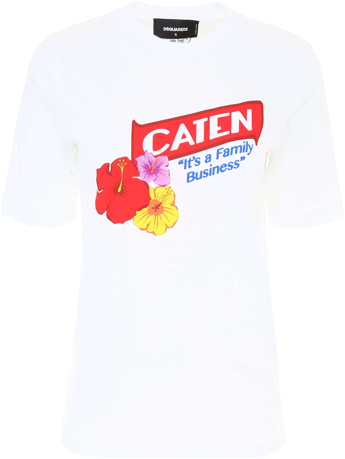 Tricou DSQUARED2 Caten T-Shirt BIANCO