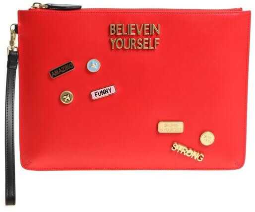 Geanta femei Pinko Red Schiamazzo Clutch Bag Red