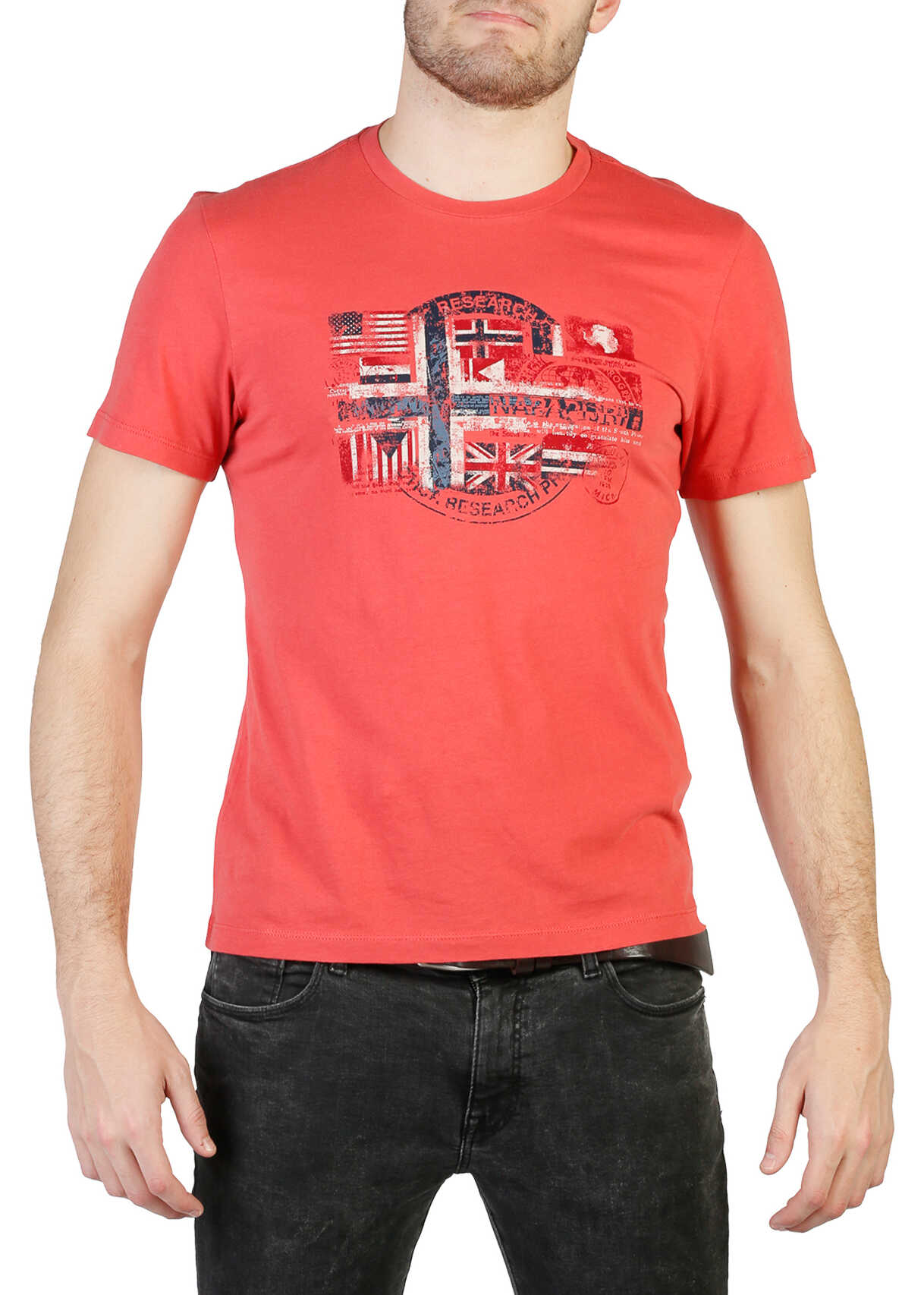 Tricou Napapijri N0Yi5S Red