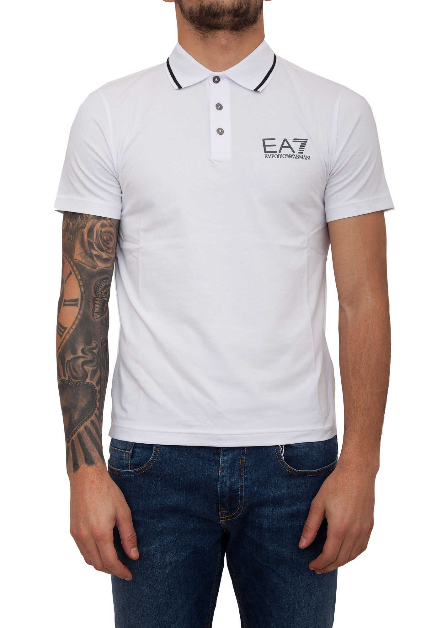 Tricou EA7 190EBBF4 WHITE