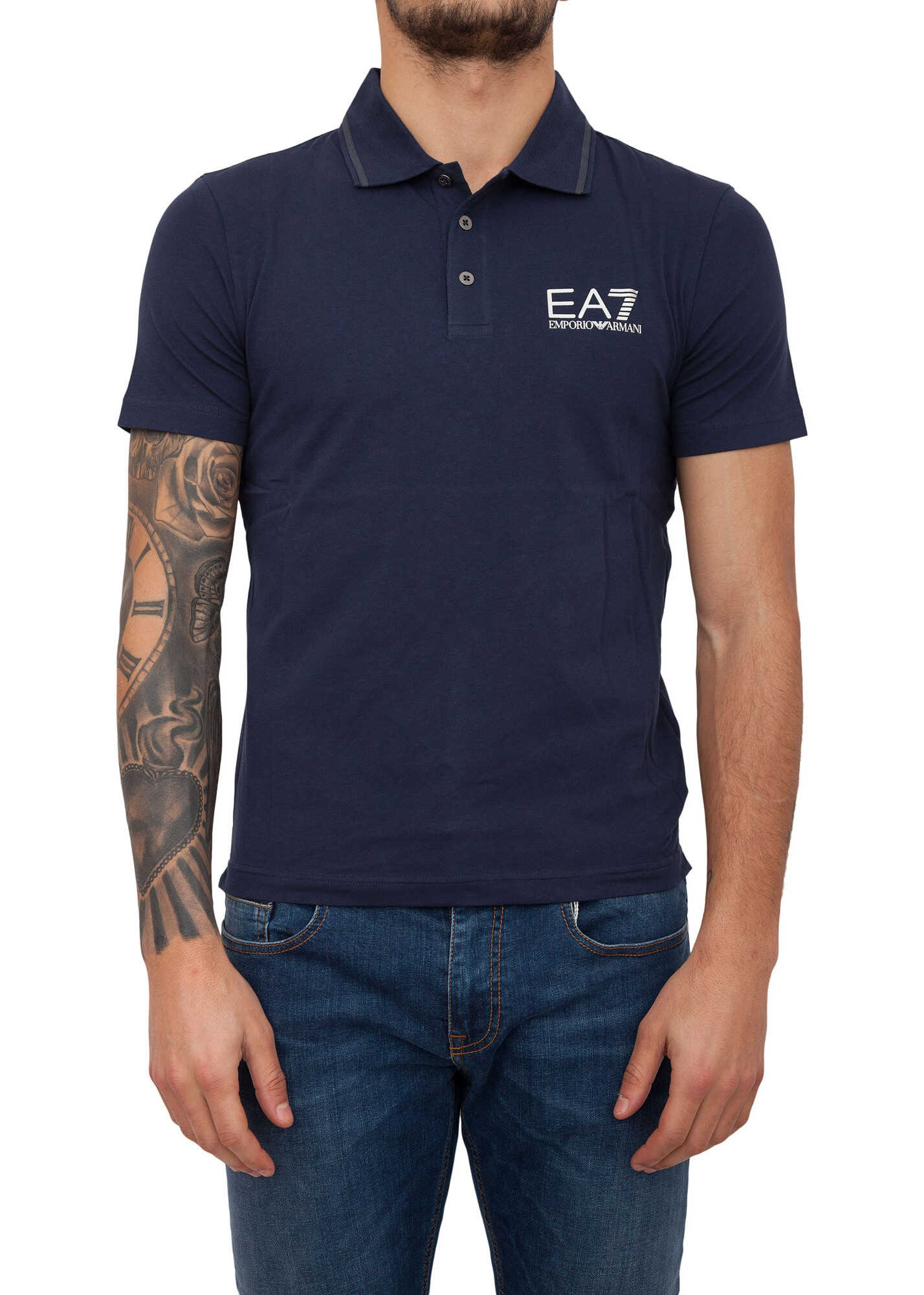 Tricou EA7 3537B8B5 BLUE