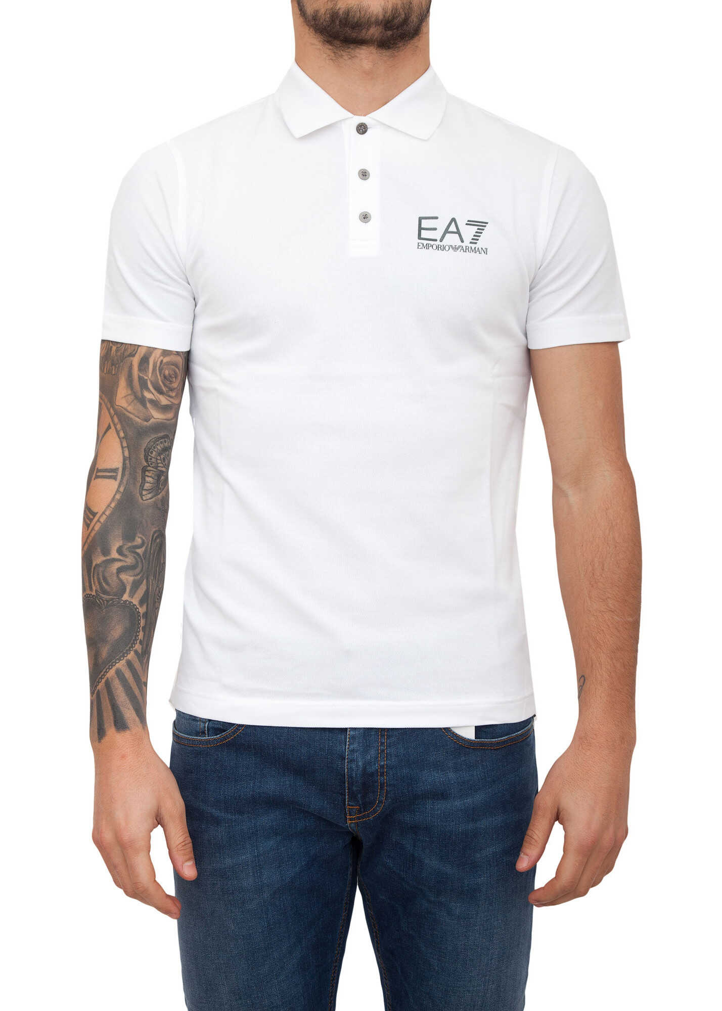 Tricou EA7 0BF27856 WHITE