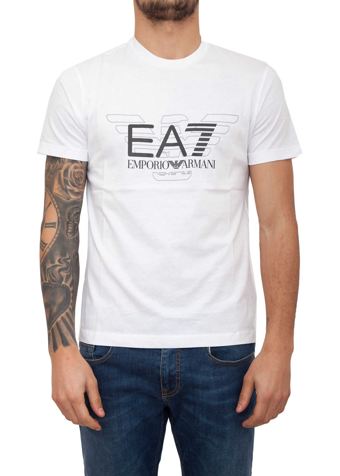 Tricou EA7 B19CD3C1 WHITE