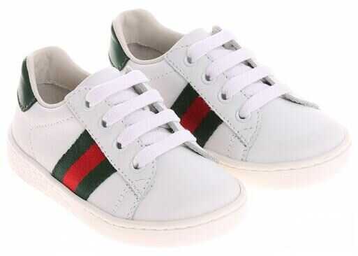 Tenis Gucci White Leather Sneakers White
