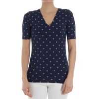 Bluze Blue Polka Dot T-Shirt Femei