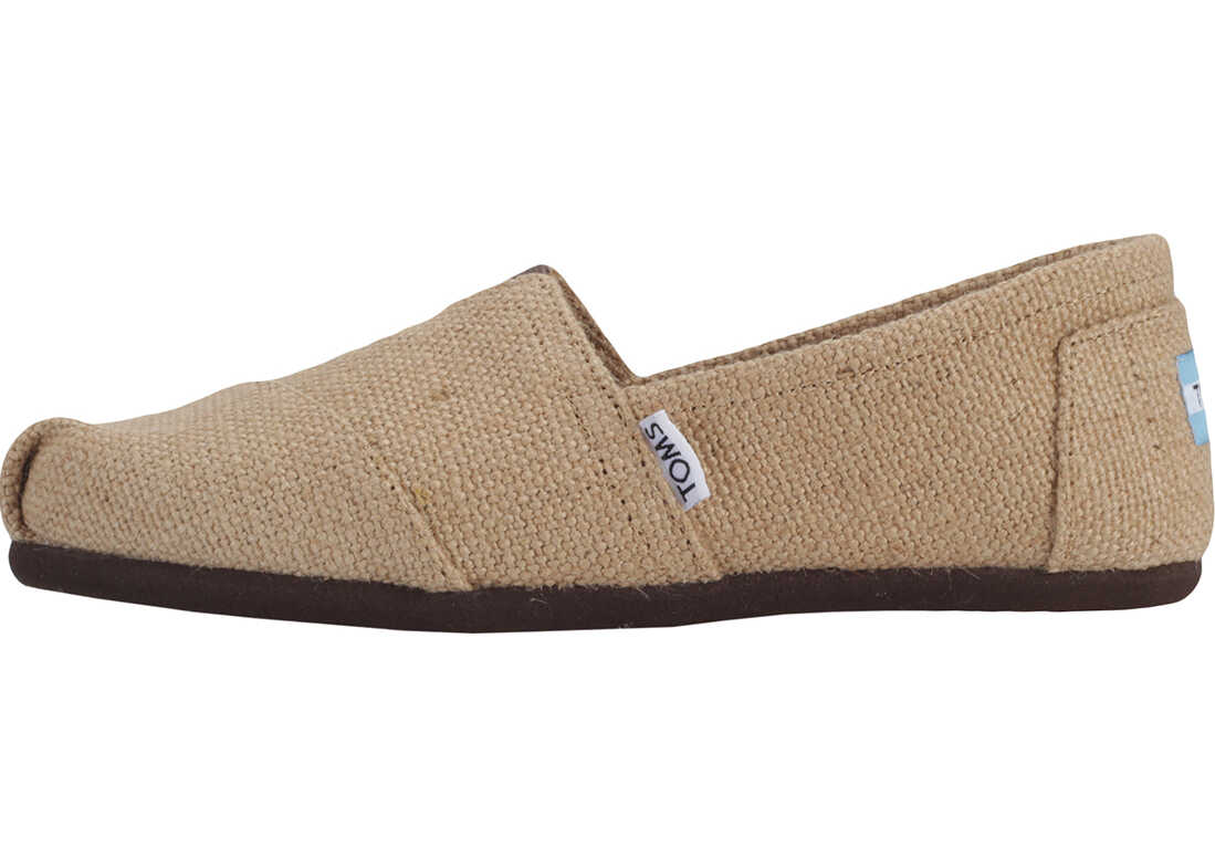 Espadrila TOMS Classic Burlap Espadrilles In Natural Beige