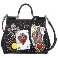 Genti de Mana Dolce & Gabbana Black Medium Sicily Card Bag