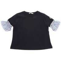 Tricouri Blue T-Shirt With Striped Inserts Fete