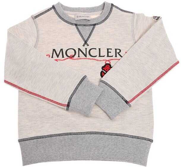 Bluza Moncler Kids Logo Sweatshirt Gray