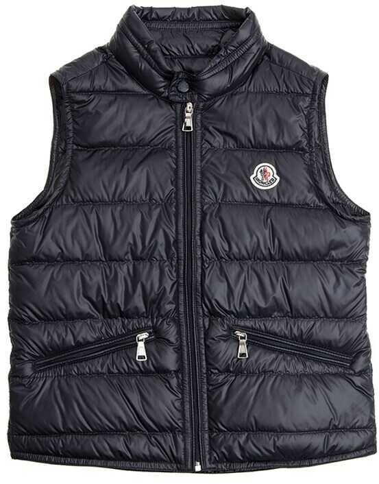 Geaca Moncler Kids Gui Sleeveless Down Jacket Blue