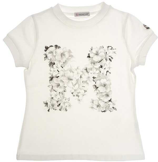 Moncler Kids Roundneck T-Shirt White