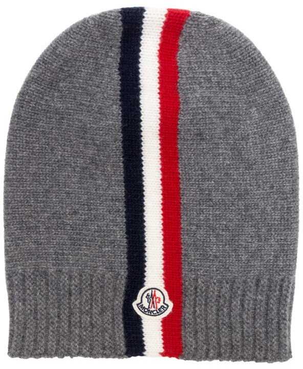 Caciula Moncler Kids Wool Cap Gray