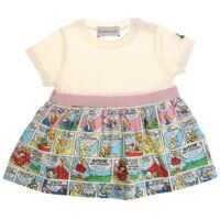 Rochii White Dress With Cartoon Pattern Fete