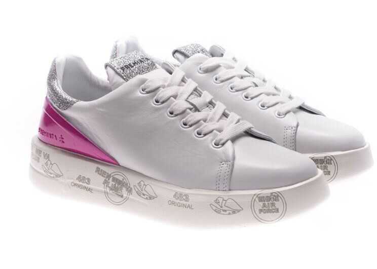Tenis Premiata White Belle Sneakers White