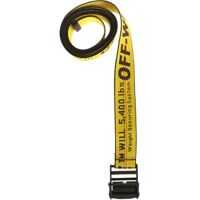 Curele Yellow Logoed Fabric Belt Barbati